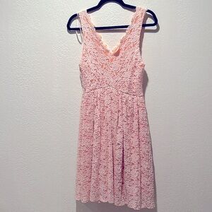 Lacey light pink dress